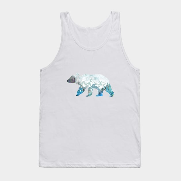 Bear Tank Top by RosaliArt